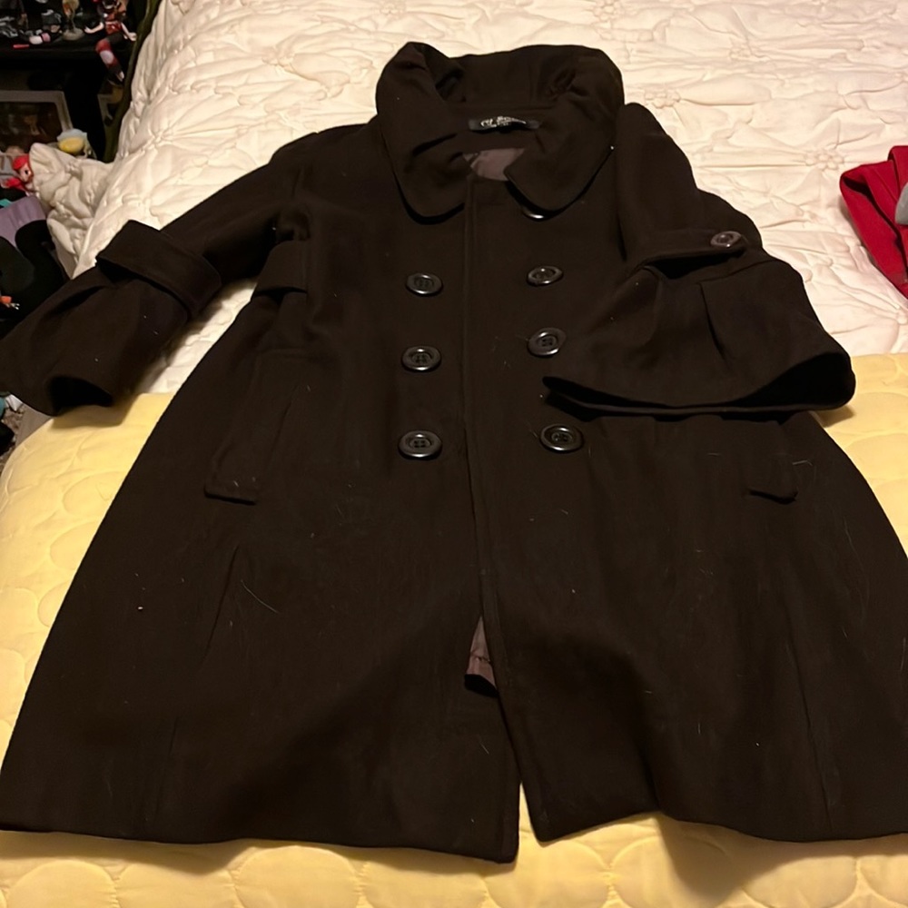 Super cute princess style home guard lolita brown coat jacket button up